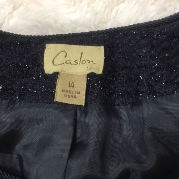 Stunning Caslon Black Tweed Suit Size 14/16 - Picture 2 of 6